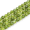 Synthetic Peridot Beads Strands X-G-S149-35-8mm-1