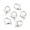 Brass Lobster Claw Clasps X-KK-D065-02P-1