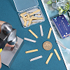 40Pcs 2 Colors Ion Plating(IP) 304 Stainless Steel Connector Charms STAS-SC0009-01-3