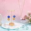  14Pcs 7 Colors Transparent Blow High Borosilicate Glass Globe Beads GLAA-NB0001-62-4