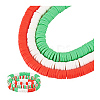 3 Strand 3 Colors Flat Round Handmade Polymer Clay Beads CLAY-PH0001-97-7
