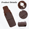 Portable PU Leather Single Watch Pouch Storage Bags ABAG-WH0038-19A-4