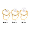Oval Brass Cup Peg Ring Settings KK-N274-38G-4