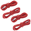 4Pcs Rhinestone Round Cord Shoelace FIND-TA0010-44P-02-2