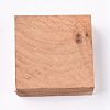 Square Wooden Pieces for Wood Jewelry Ring Making WOOD-WH0101-29N-1