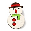Christmas Theme PU Leather Brooch JEWB-C004-01D-1