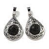 Natural Lava Rock Pendants G-Q158-05P-28-1