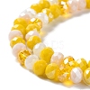 Glass Beads Strands EGLA-A034-M8mm-21-3
