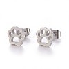 Tarnish Resistant 304 Stainless Steel Stud Earrings EJEW-F227-14P-1