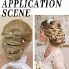 Spiral Hair Pin Coil Iron Hair Accessories OHAR-SP0001-12A-7