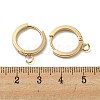 201 Stainless Steel Huggie Hoop Earrings Findings STAS-A167-01G-G-3