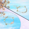 10Pcs Brass Curb Chains Bracelet Making AJEW-UN0001-19-3