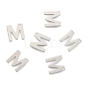 Tarnish Resistant 304 Stainless Steel Letter Charms X-STAS-O072-M-2