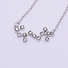 Alloy Rhinestone Pendants Necklaces NJEW-WH0007-02J-2