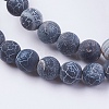 Natural Weathered Agate Beads Strands G-G589-8mm-M-3