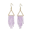 Glass Beaded Dangle Earrings EJEW-MZ00749-01-3