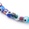 Colorful Evil Eye Lampwork Stretch Beaded Bracelets Sets BJEW-JB05931-3