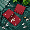 2Pcs Microfiber Cloth Jewelry Storage Bags with Brass Button ABAG-BBC0001-17A-01-4