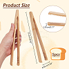 Bamboo Cooking Tongs AJEW-WH0270-205-2