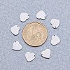 Handmade Gifts Ideas for Valentines Day 304 Stainless Steel Stamping Blank Tag Pendants STAS-PH0010-20-5