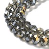 Electroplate Glass Beads Strands EGLA-A034-T2mm-B19-3