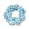 Natural White Jade Chip Beads Strands X-G-G905-02-3