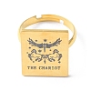Stainless Steel Tarot Card Adjustable Ring for Women RJEW-WH0001-018G-02-1