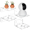 Acrylic Wall-Mounted Adhesive Camera Display Shelf with Iron Screw ODIS-WH0002-86B-1
