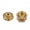 Tibetan Style Alloy Flower Bead Caps TIBE-L006-AG-NF-2