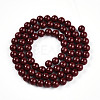 Baking Painted Pearlized Glass Pearl Bead Strands HY-N002-5mm-D01-3