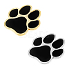 SUPERFINDINGS 2 Sets 2 Colors Self Adhesive Alloy Cat Stickers STIC-FH0001-14-1