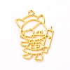 Zinc Alloy Open Back Bezel Pendant PALLOY-TAC0024-26-2