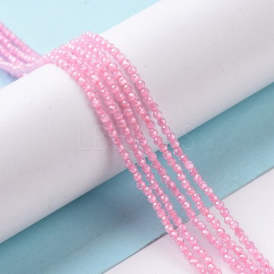 Cubic Zirconia Beads Strands G-F596-48G-3mm-1