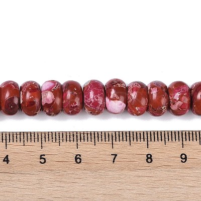 Dyed Synthetic Imperial Jasper Beads Strands G-P529-E01-A06-1