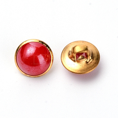 Alloy Resin Buttons BUTT-WH0017-16-1