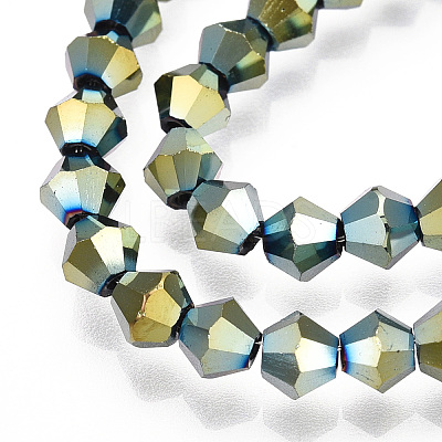Electroplate Glass Bead Strands LS-EGLA-R094-4mm-16-1