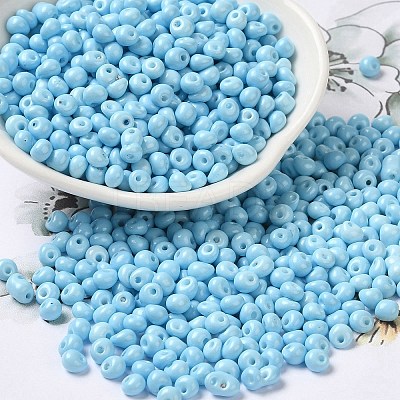 6/0 Opaque Baking Paint Glass Seed Beads X1-SEED-M012-02A-13-1