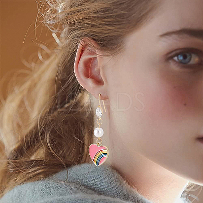 12Pcs Brass Horse Eye Earring Hooks KK-BC0008-75-1
