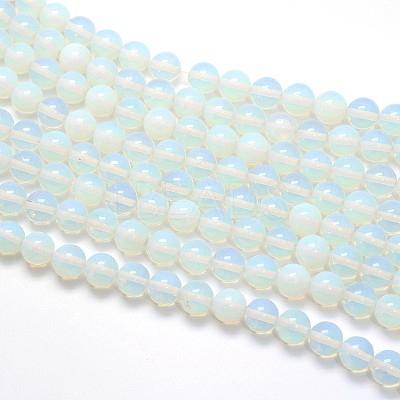 Opal Round Beads Strands G-O047-08-10mm-1