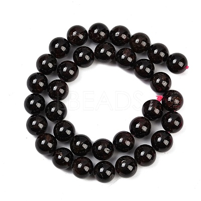 Natural Garnet Bead Strands G-P217-33-11mm-01-1
