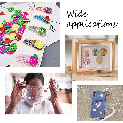 220Pcs 11 Styles Handmade Polymer Clay Cabochons CLAY-AR0001-08-1