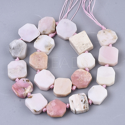 Natural Pink Opal Beads Strands X-G-N326-08-1