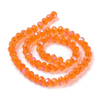 Electroplate Glass Beads Strands X1-EGLA-A034-T4mm-L07-1