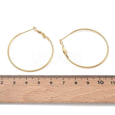 304 Stainless Steel Hoop Earring Findings SA-CBABC0F-02G-1