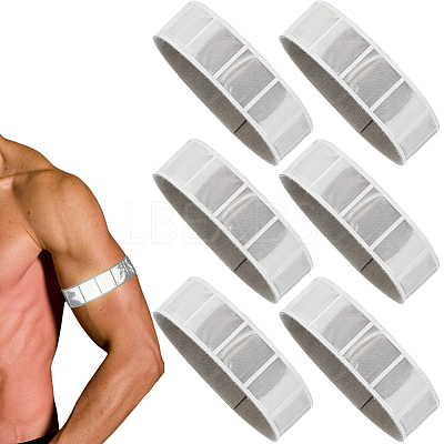 6Pcs PVC Reflective Bands Wristbands for Cycling Running AJEW-GF0013-33A-1