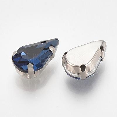 Sew on Rhinestone RGLA-T035-8x13mm-14-1