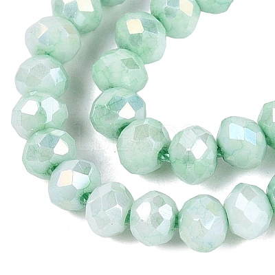 Anti-Tarnish Electroplate Rondelle Glass Beads Strands EGLA-T021-3mm-17-08-1