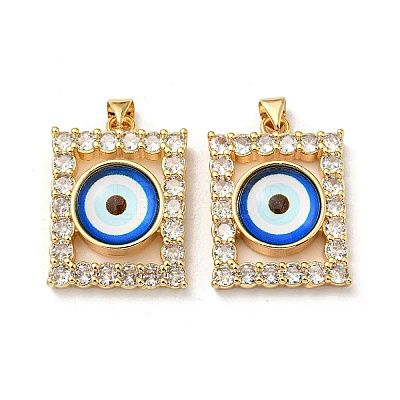 Golden Brass Pendants KK-L209-006G-04-1