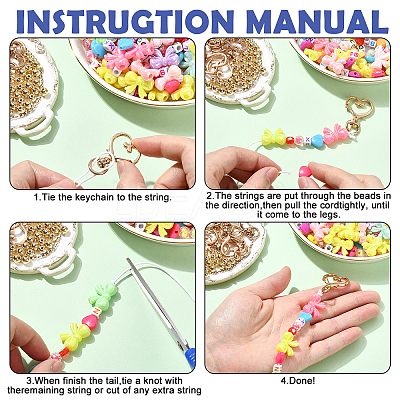 DIY Jewelry Keychain Making Kits DIY-YW0018-45-1