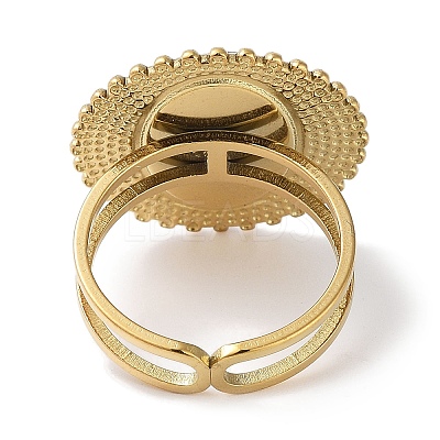 Ion Plating(IP) 304 Stainless Steel Ring RJEW-B059-03G-1